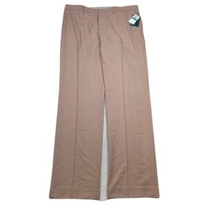 Perry‎ Ellis Portfolio Dress Pants Mens 36x32 Salmon Modern Fit Flex Stretch NEW